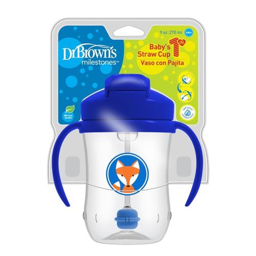 Dr. Brown's Milestones Baby First Straw Cup, 270 ml