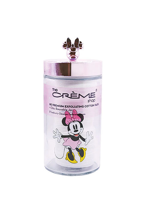 THE CREME SHOP Minnie Mouse Reusable Jar Ccontainer Of Cotton Pads- 80Pcs