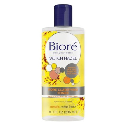 Biore Witch Hazel Pore Clarifying Toner, 8.0 OZ