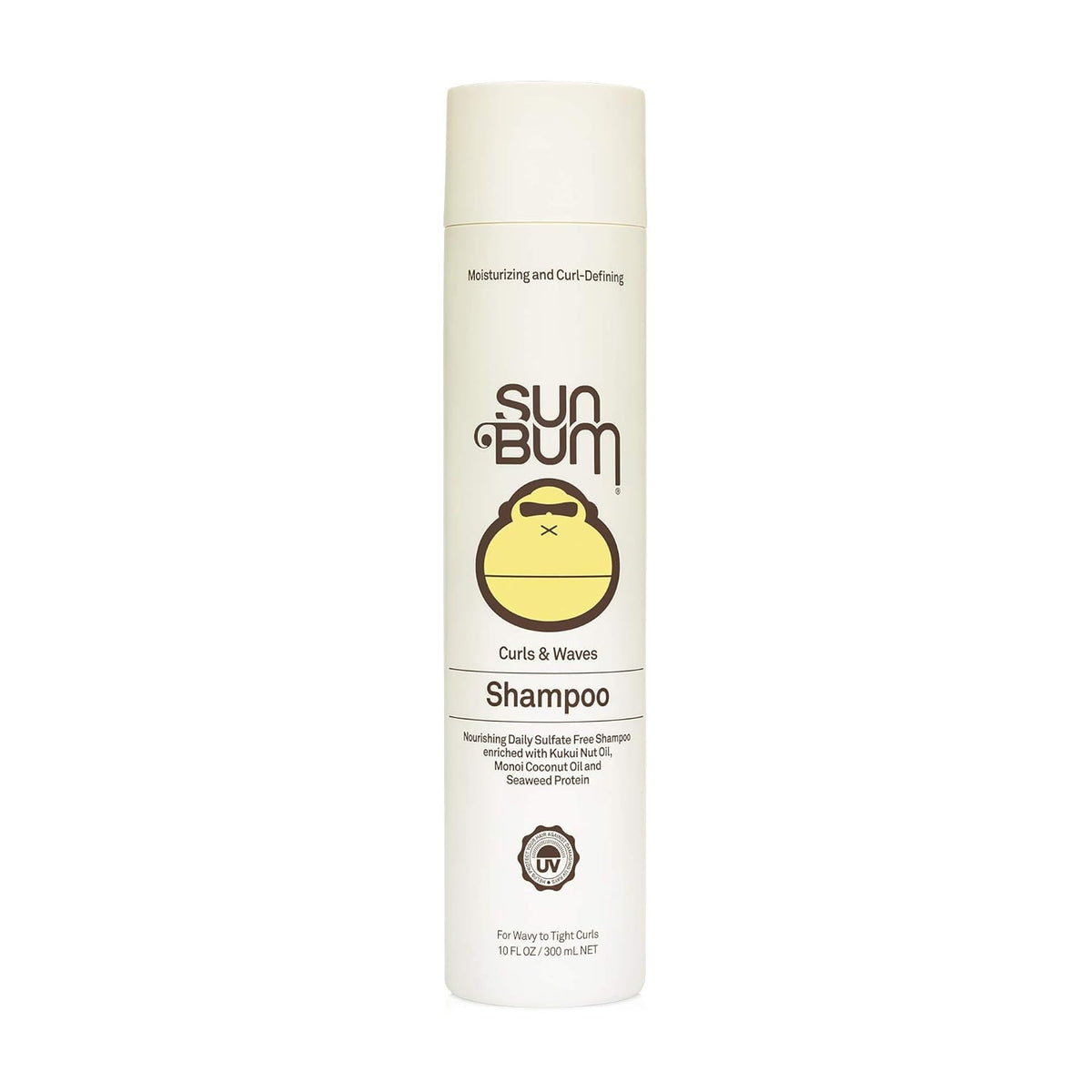Sun Bum Curls & Waves Shampoo | Vegan and Cruelty Free Moisturizing Hair Wash for Wavy and Curly Hair | 10 oz