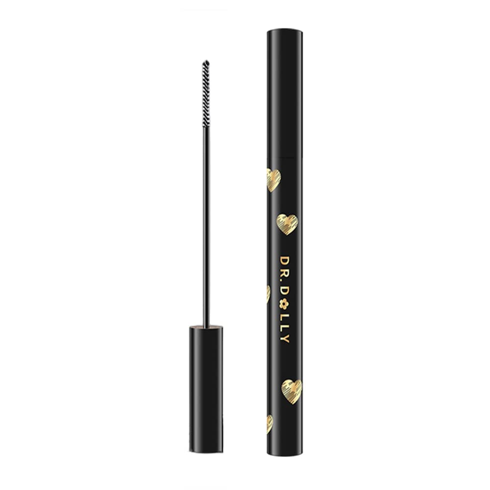 4D Mascara ,Fine Brushed for Short Eyelash, Waterproof Lengthening & Thickening Mascara for a Long-lasting Eye Makeup, Black (1 Pcs)