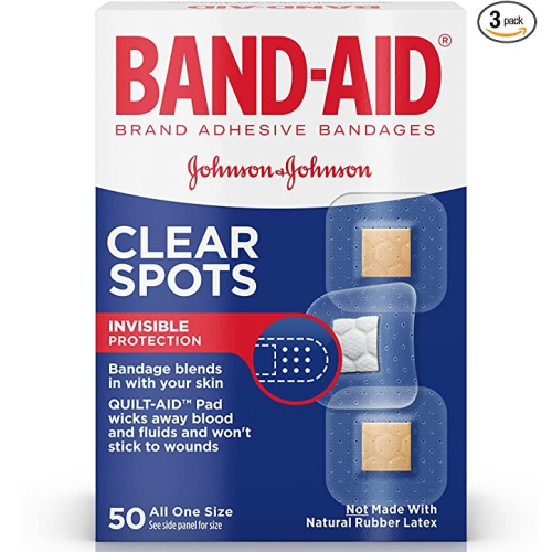 BAND-AID TRU-STAY CLEAR SPOTS 50PCS