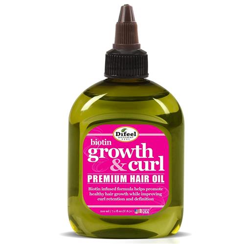 Difeel Biotin Growth & Curl Premium Hair Oil 7.1 oz.