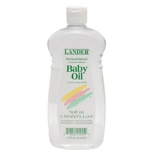 LANDER BABY OIL 14OZ - ALOE AND VITAMIN E