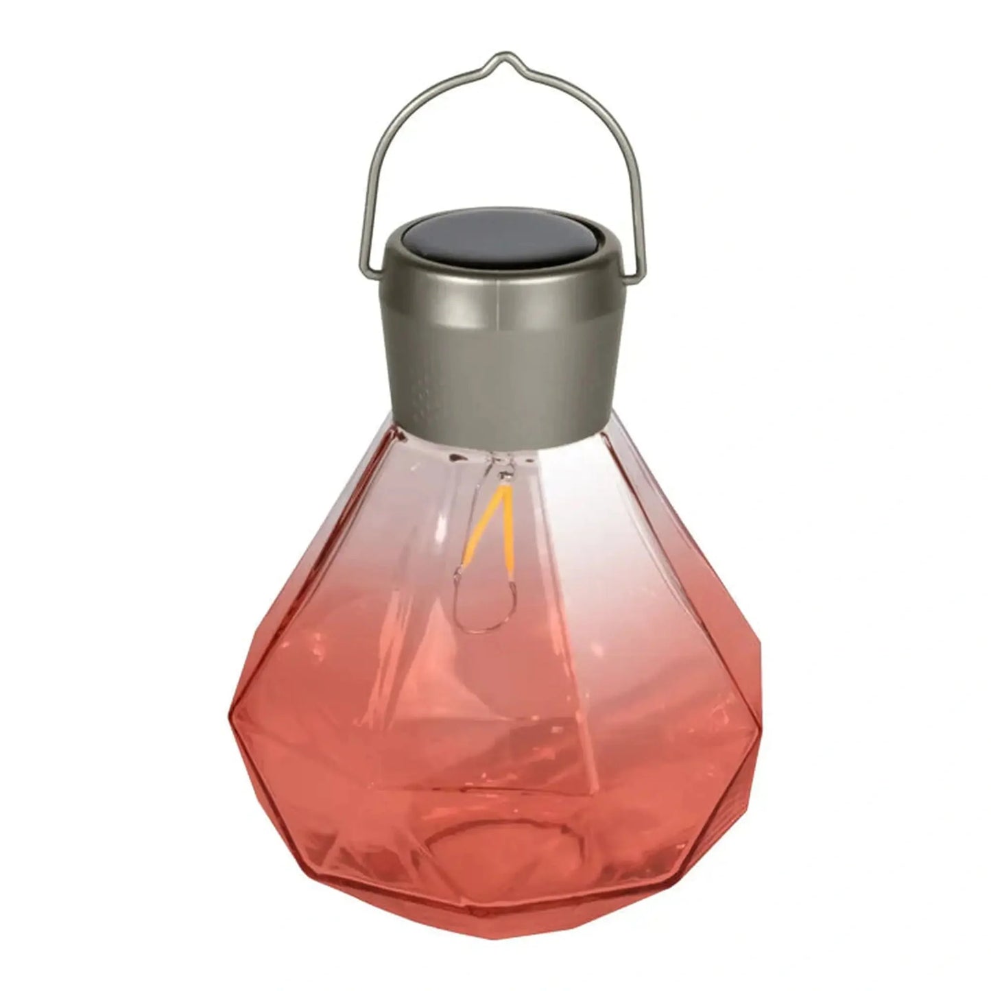 5.5" Gem Light Glass Solar Lanterns