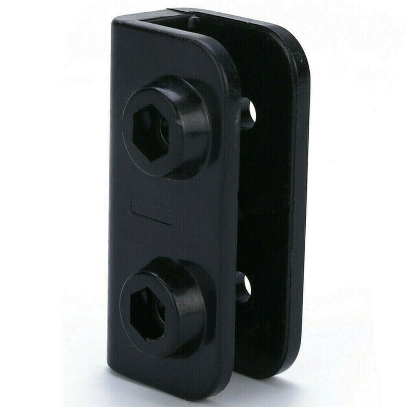 5Pcs Tent Rectangular Bracket Fitting Pop-Up Pavilion Connector Spare Fitting Black