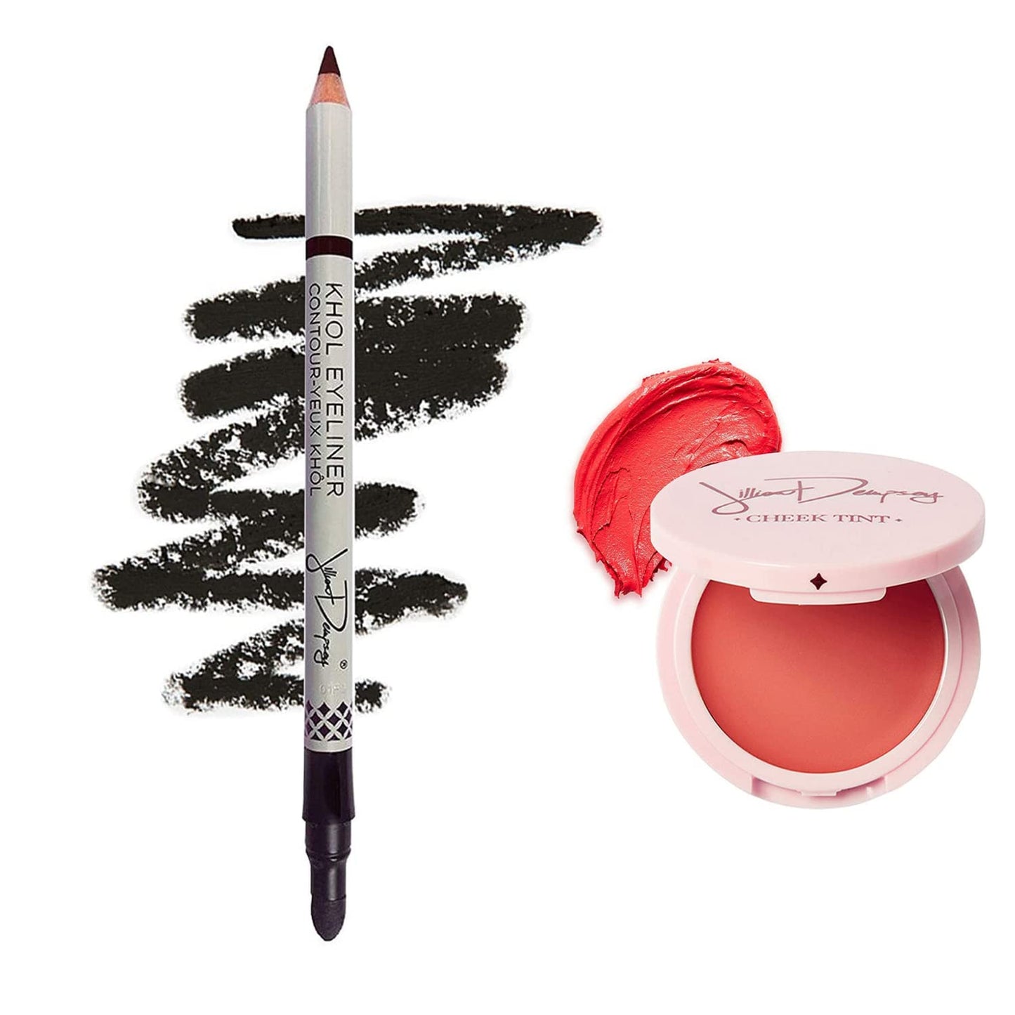 Jillian Dempsey Khôl Eyeliner in Jet Black + Cheek Tint in Rosy