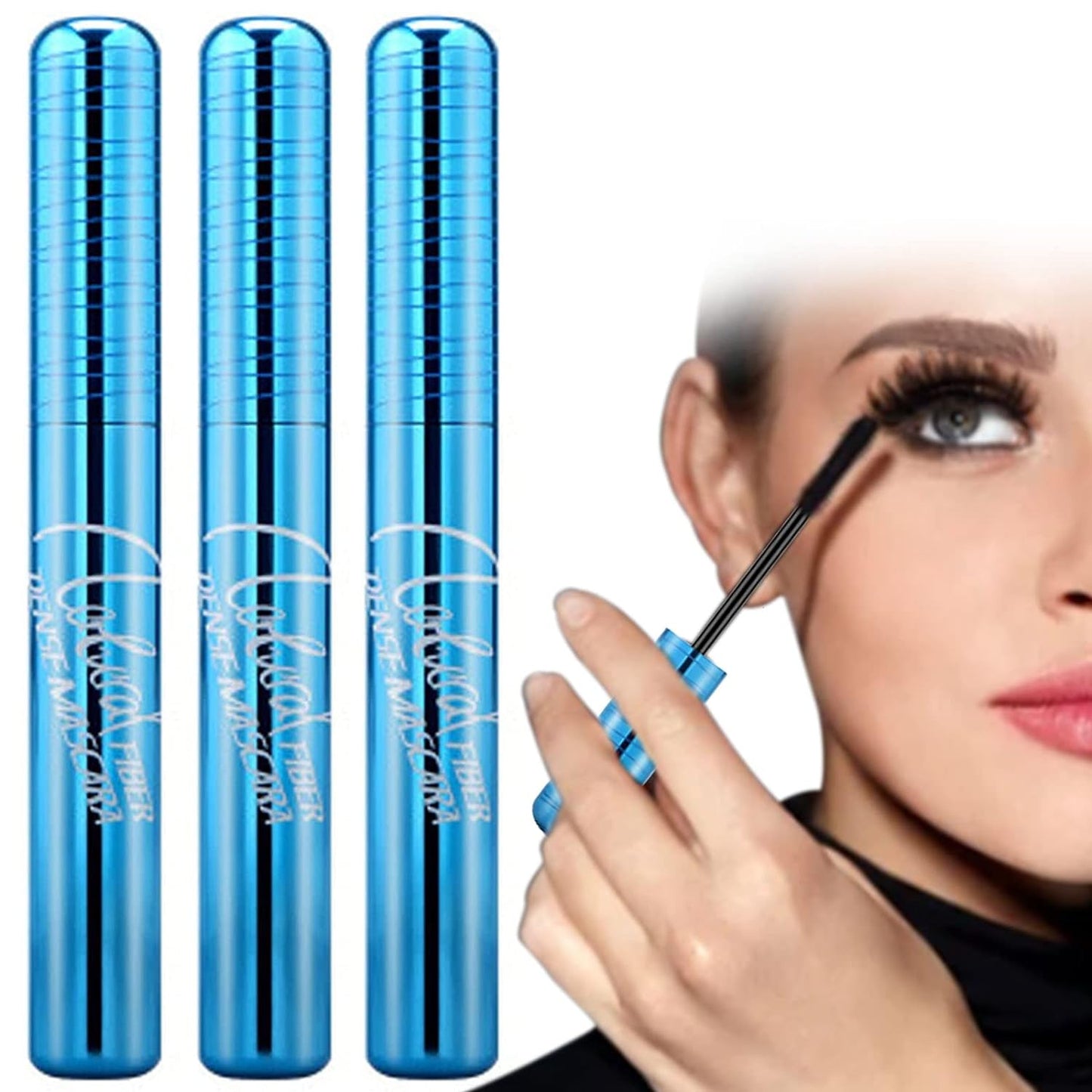 Primelash Mascara for Older Women Over 50, Primelash Mascara for Seniors with Thinning Lashes, Waterproof Lengthening & Volumizing Eyelash Growth Serum for Mature Women with Short Lashes (AA, 3*PCS)