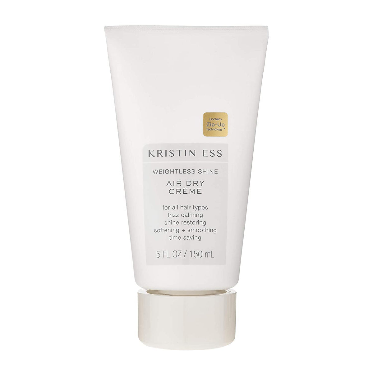 Kristin Ess Hair Weightless Shine Air Dry Creme - Adds Texture + Shine, Calms Frizz, Softens + Smooths Hair, Vegan, Color + Keratin Safe, 5 fl oz