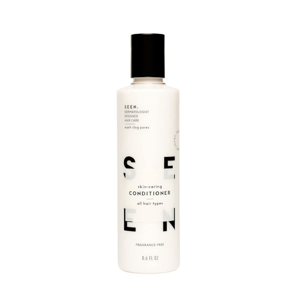 SEEN Conditioner, Fragrance Free - Non-Comedogenic & Sulfate-Free Hair Conditioner- Dermatologist-Developed - Safe for Sensitive, Eczema & Acne Prone Skin