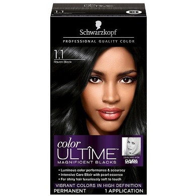 Schwarzkopf Color Ultime Magnificent Blacks Hair Color 1.1 Raven Black - 2.03 fl oz