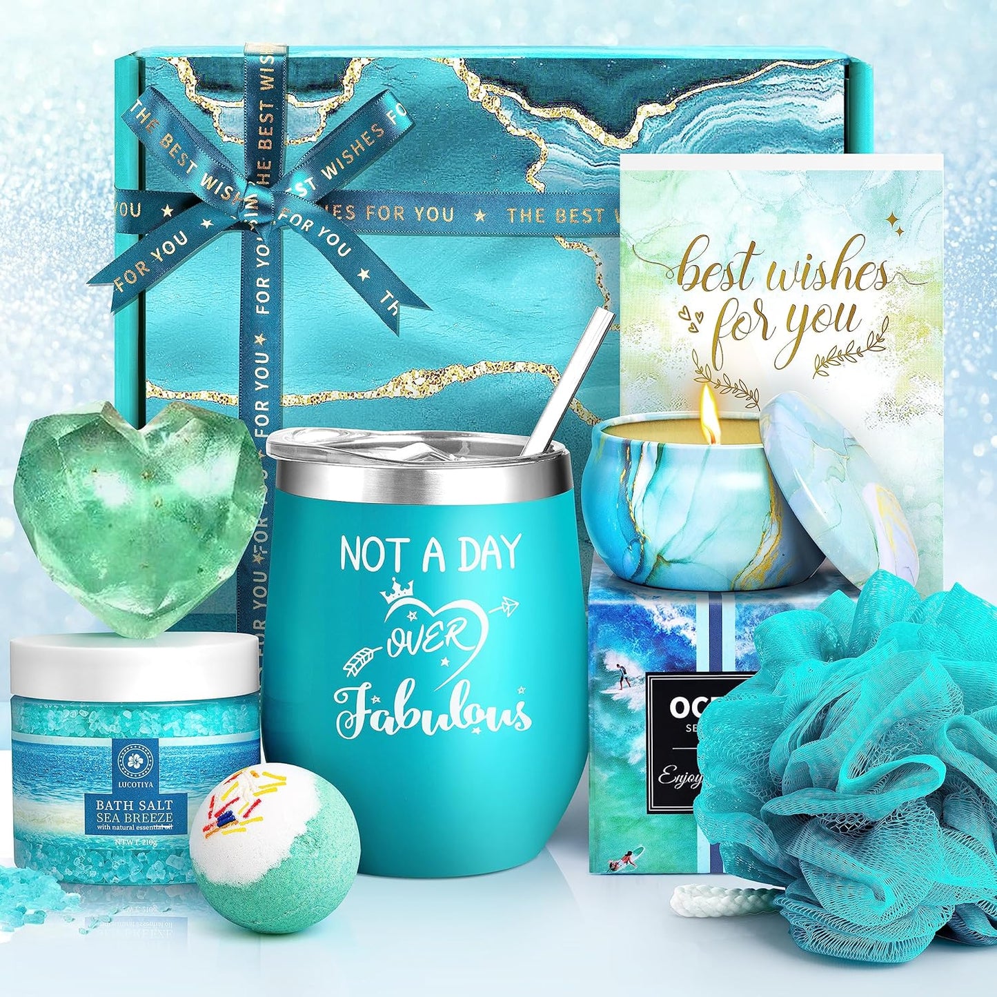 Birthday Gifts for Women, Relaxing Spa Gift Baskets Sets for Women Best Friends Female Mom Sister Wife Her Girlfriend Coworker, Christmas Gifts for Women Who Have Everything