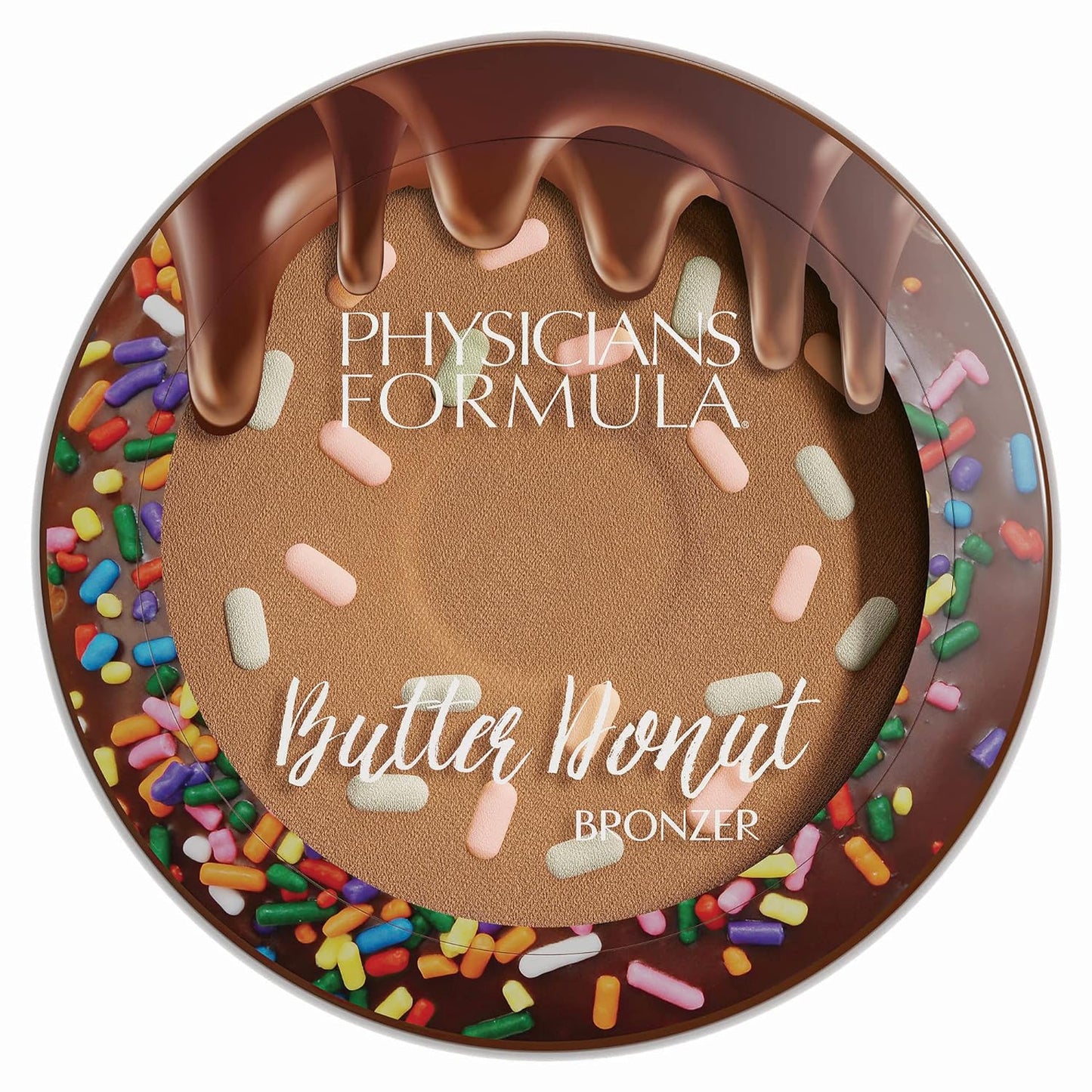 Physicians Formula Murumuru Butter Cheat Day Donut Bronzer, Lightweight, Cruelty-Free, For Sensitive Skin, Dark Shimmer Cream Bronzer, 0.38Oz, Sprinkles