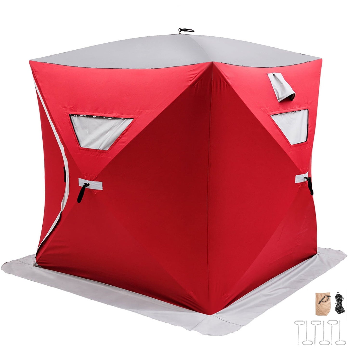 BENTISM 2-Person Ice Fishing Shelter Tent Portable Pop Up House Outdoor Fish Equipment