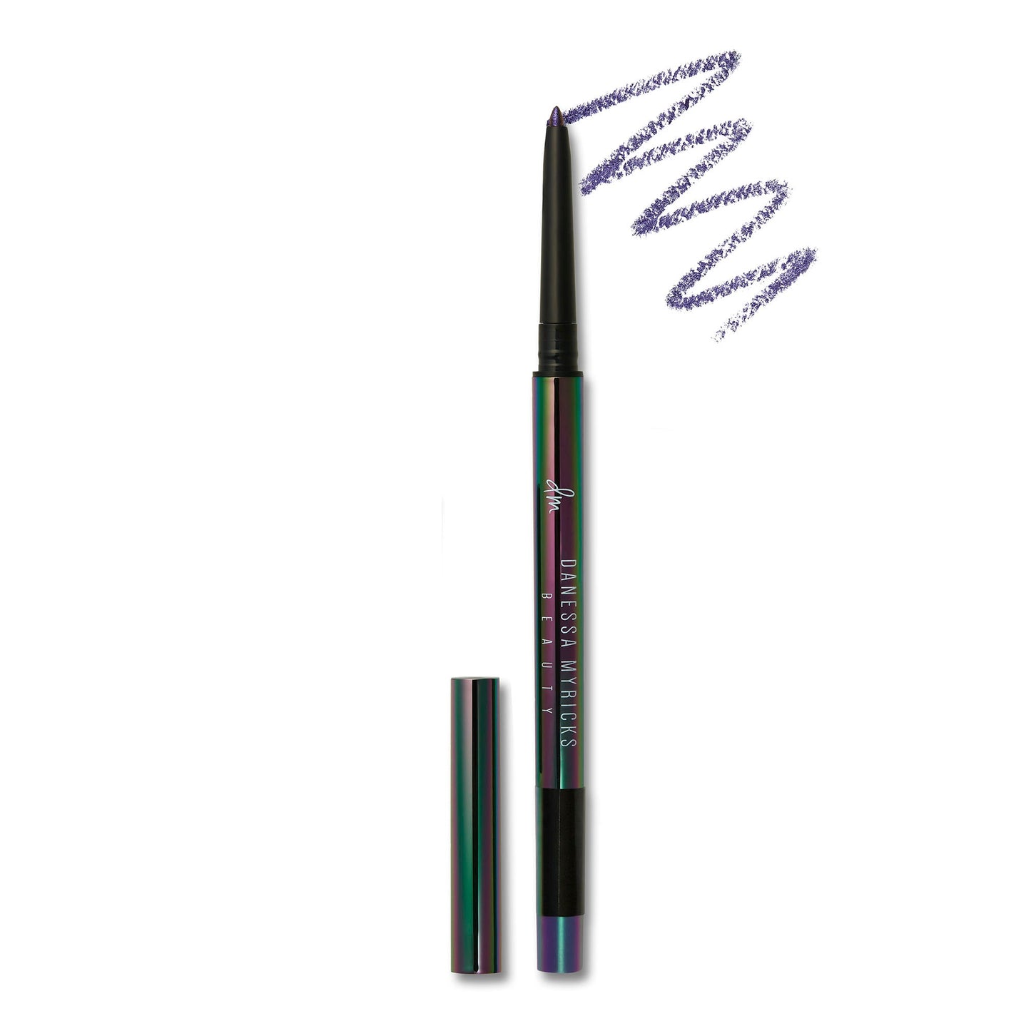 A color-shifting, multichrome, waterproof micropencil that creates smoldering and graphic lines.