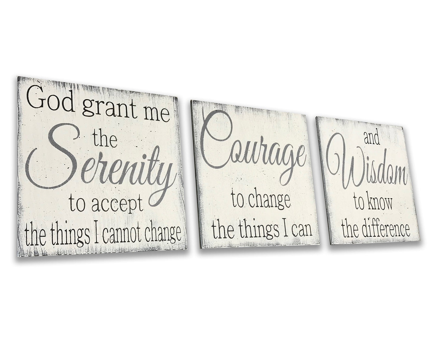 Serenity Prayer Wood Wall Sign Faith and Inspiration