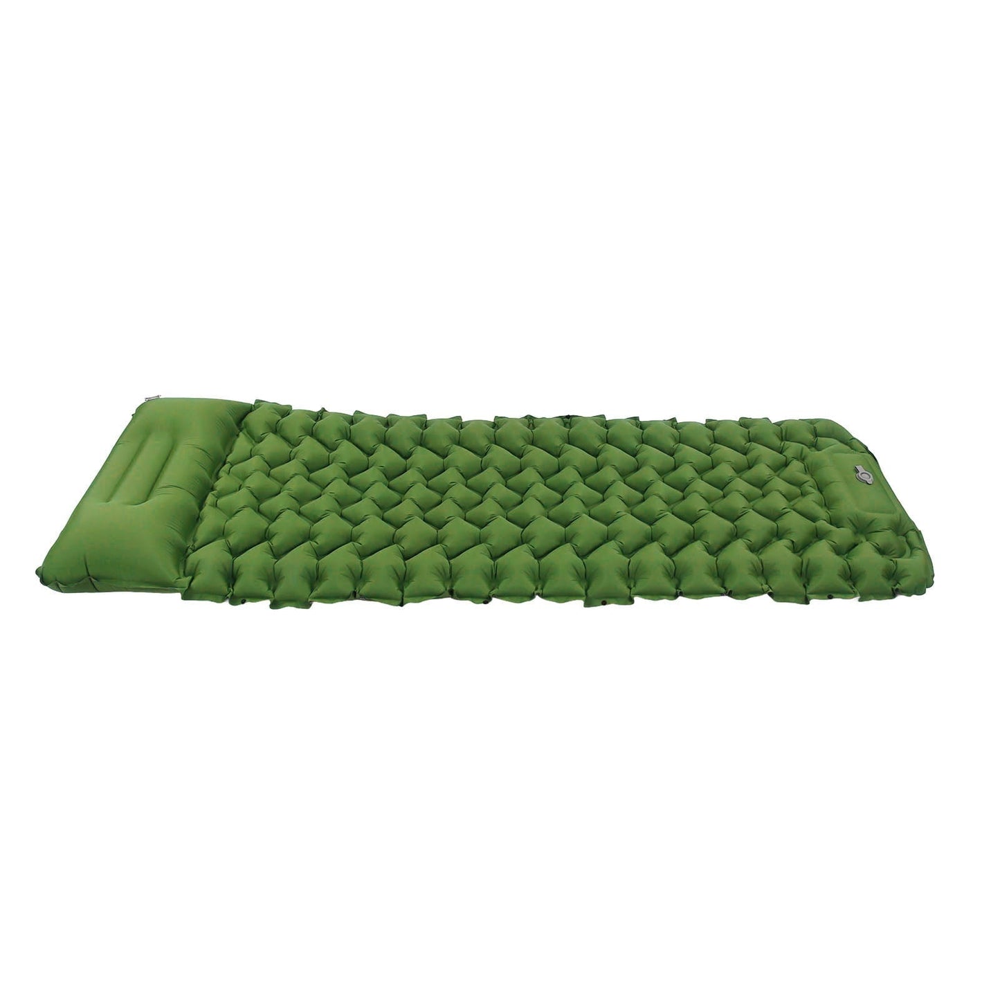 Tersalle Inflating Sleeping Pad Ergonomic Design Foot Inflatable Sleeping Pad with Storage Bag for Office Outdoor Camping Olive Green