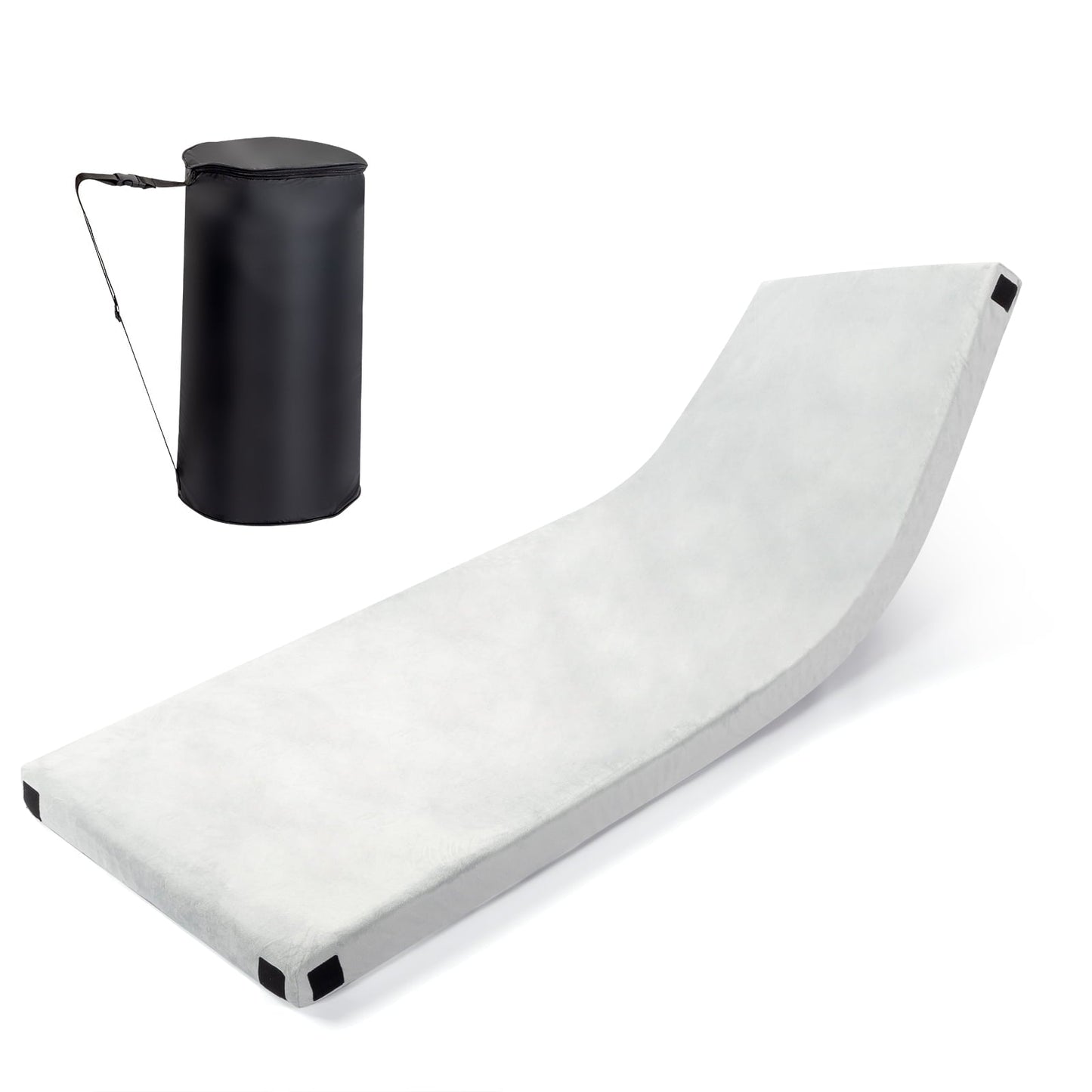 UBesGoo Memory Foam 3.0-inch Camping Mattress Portable Roll-Up Sleeping Mat with Pillow, Outdoor, Gray