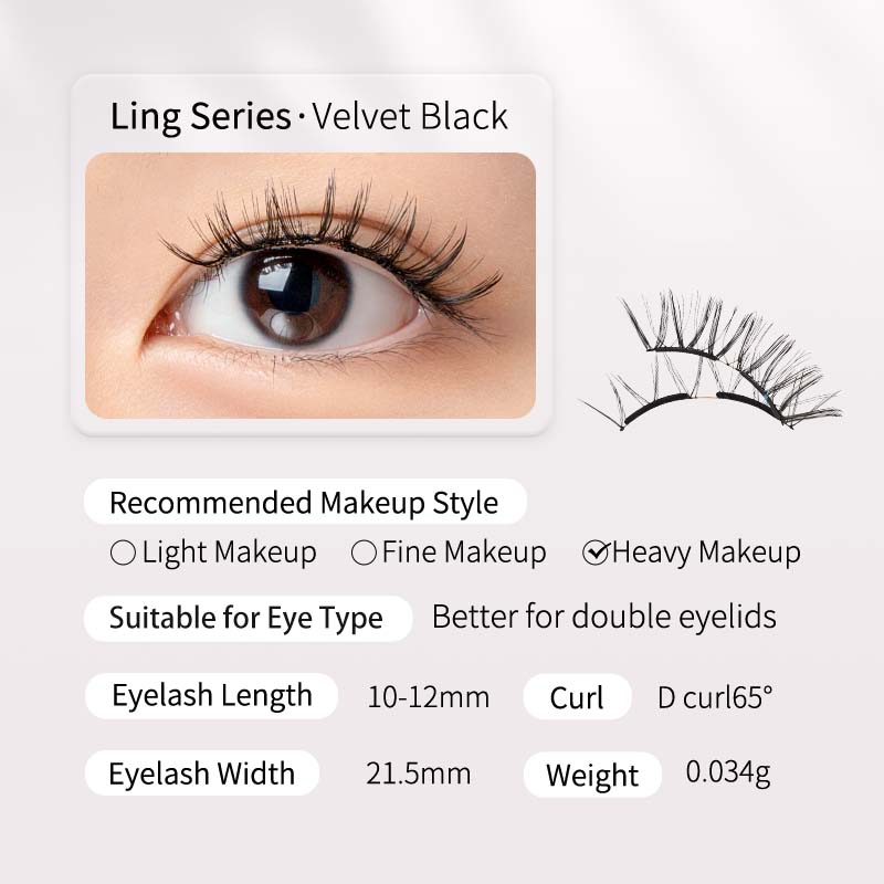 WOSADO Magnetic Lashes No.18 Velvet Black