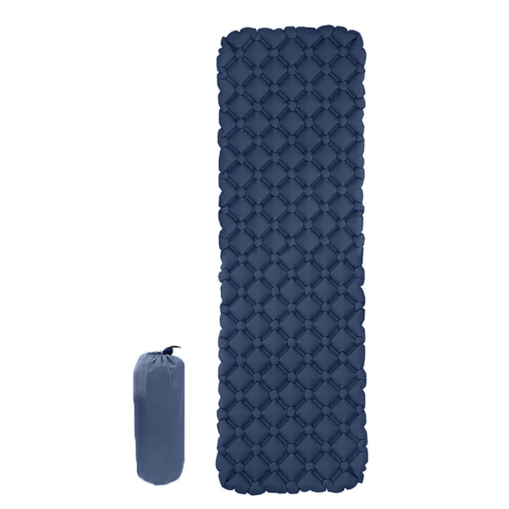 Yucurem Tent Camping Mat Inflatable Hiking Portable Travel Sleeping Pad (Dark Blue)