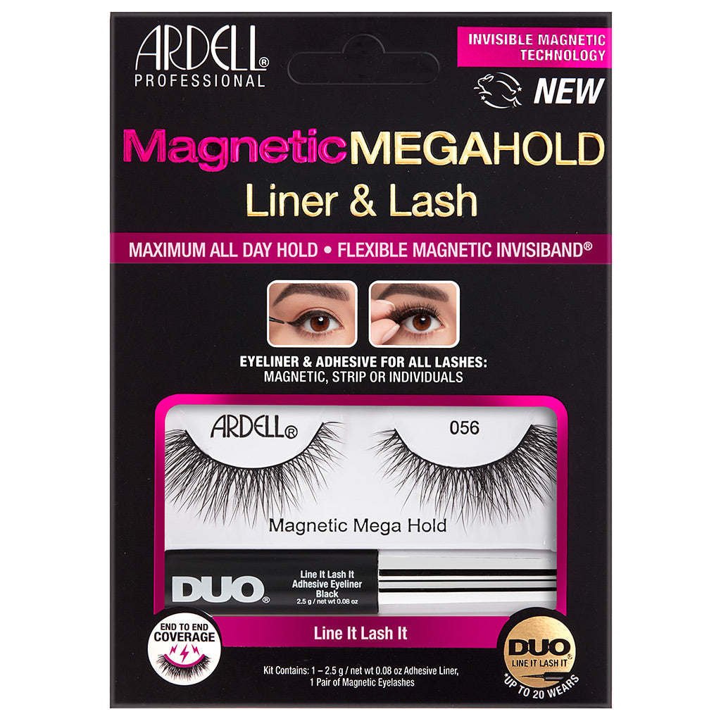 Ardell Magnetic Mega Hold Lashes Liner and Lash Kit - 056