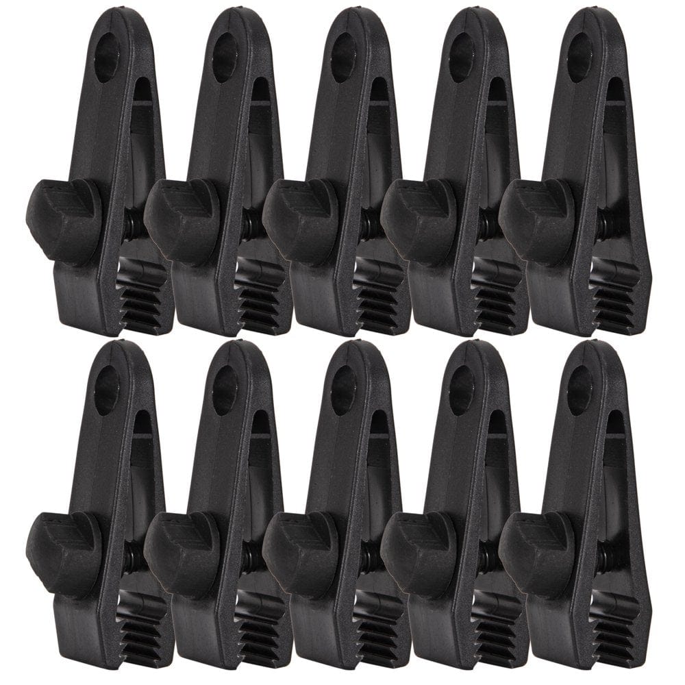 Eccomum 10Pcs Tarp Awning Clamp Clips Tent Snaps Hangers Camping Tent Tighten Lock Grip Clamp for Outdoor Camping Farming Garden