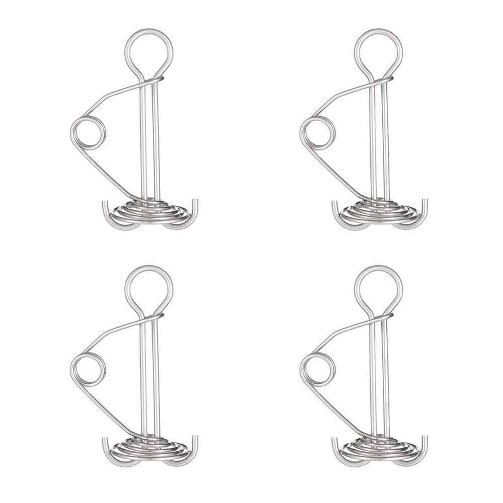 Octopus Deck Anchor Tent Peg Hooks Fishbone Steel Wind Rope Buckles (4Pcs)