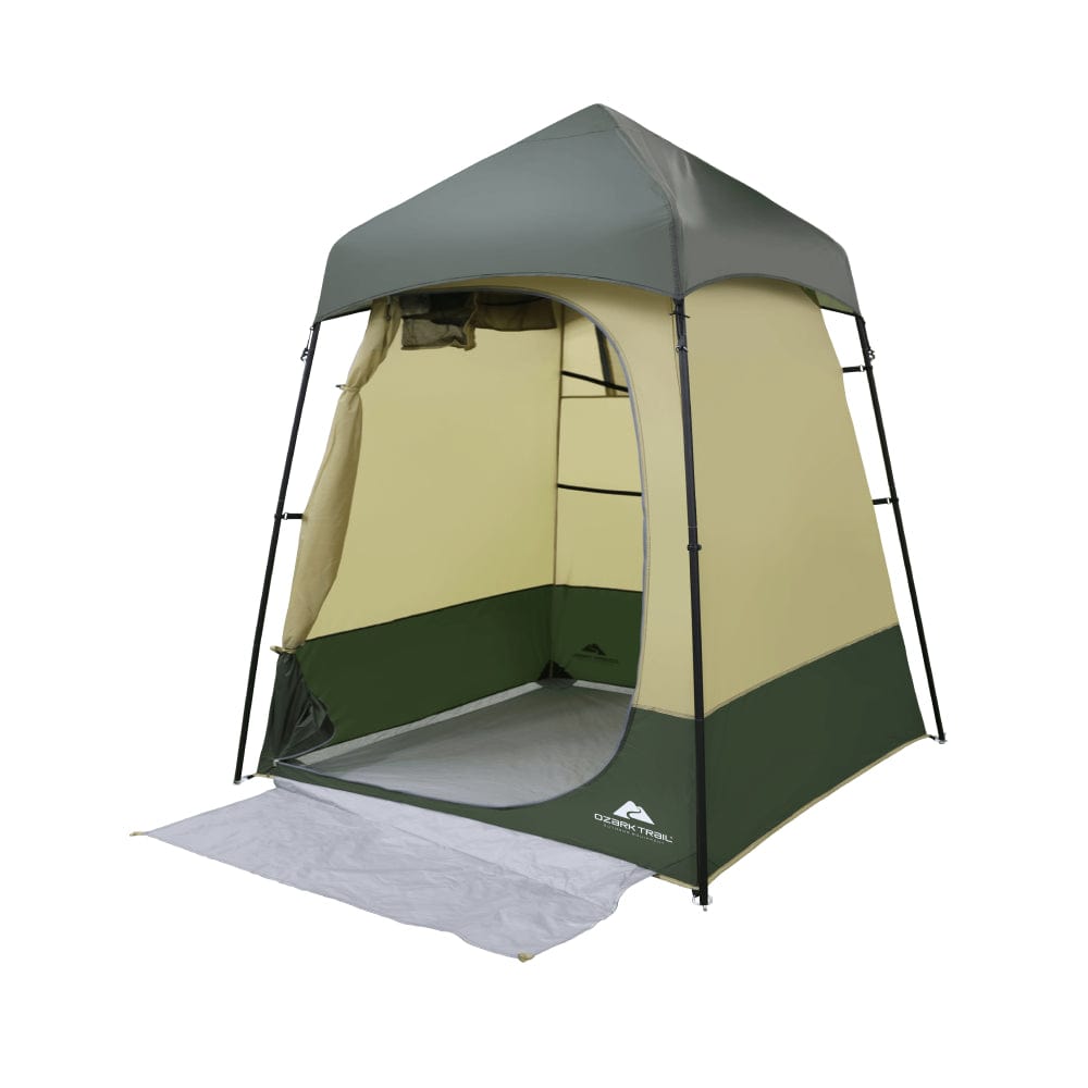 Ozark Trail Hazel Creek Lighted Shower Tent One Room, Green