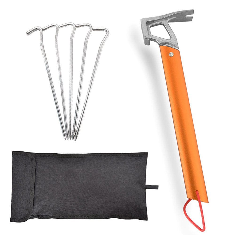 Promotion!Outdoor Camping Tent Peg Hammer Multifunctional Hiking Aluminum Alloy Stakes Nail Puller Tent Peg Accessories Hammer