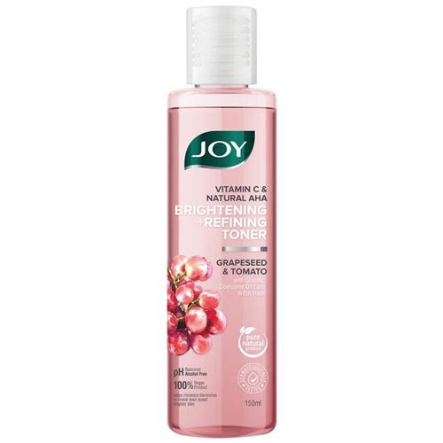 Joy Vitamin C & Natural AHA Brightening + Refining Toner With Grapeseed & Tomato, 150 ml