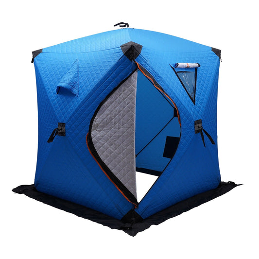 1-2 People Ice Lake Fishing Shelter Freestanding Insulated Tent with Handbag Winter