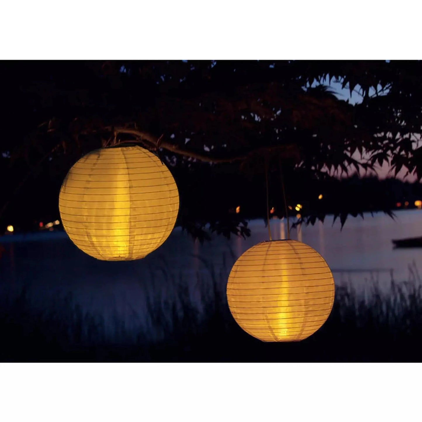 10" Round Solar Lantern