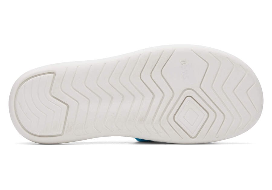 TOMS Womens Alpargata Mallow Terry Slide - Blue