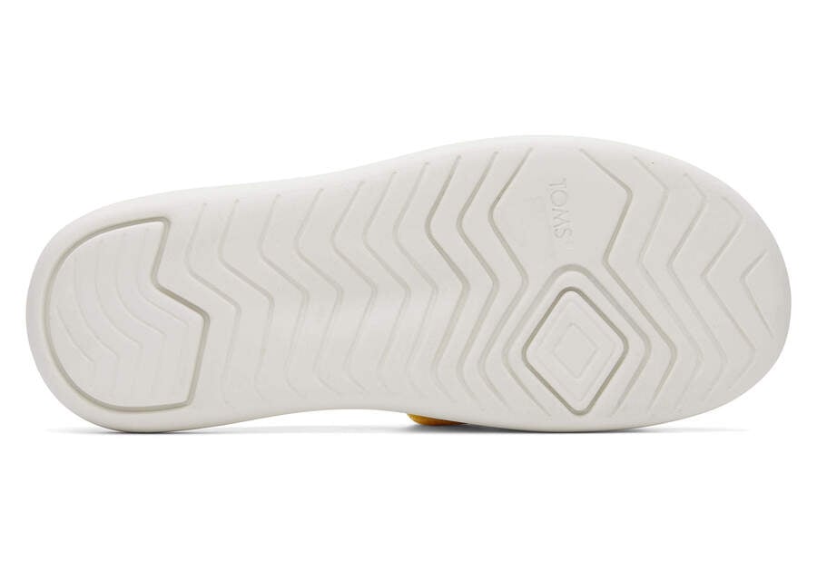 TOMS Womens Alpargata Mallow Terry Slide - Yellow