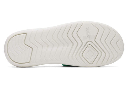 TOMS Womens Alpargata Mallow Terry Slide - Fern Green