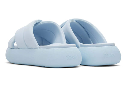 TOMS Womens Alpargata Mallow Crossover Repreve Slide - Jersey Blue