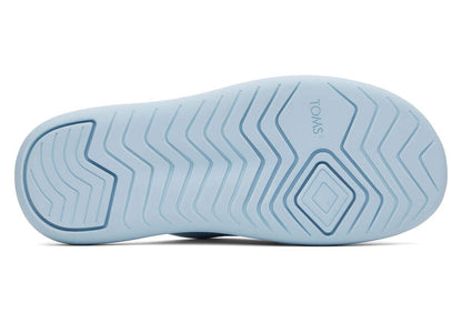TOMS Womens Alpargata Mallow Crossover Repreve Slide - Jersey Blue