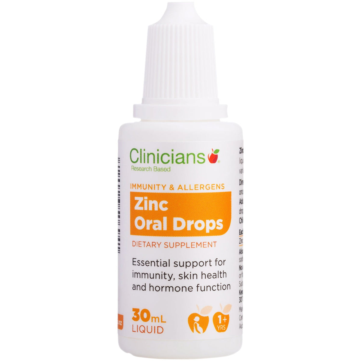 Clinicians Zinc Oral Drops Solution 30ml