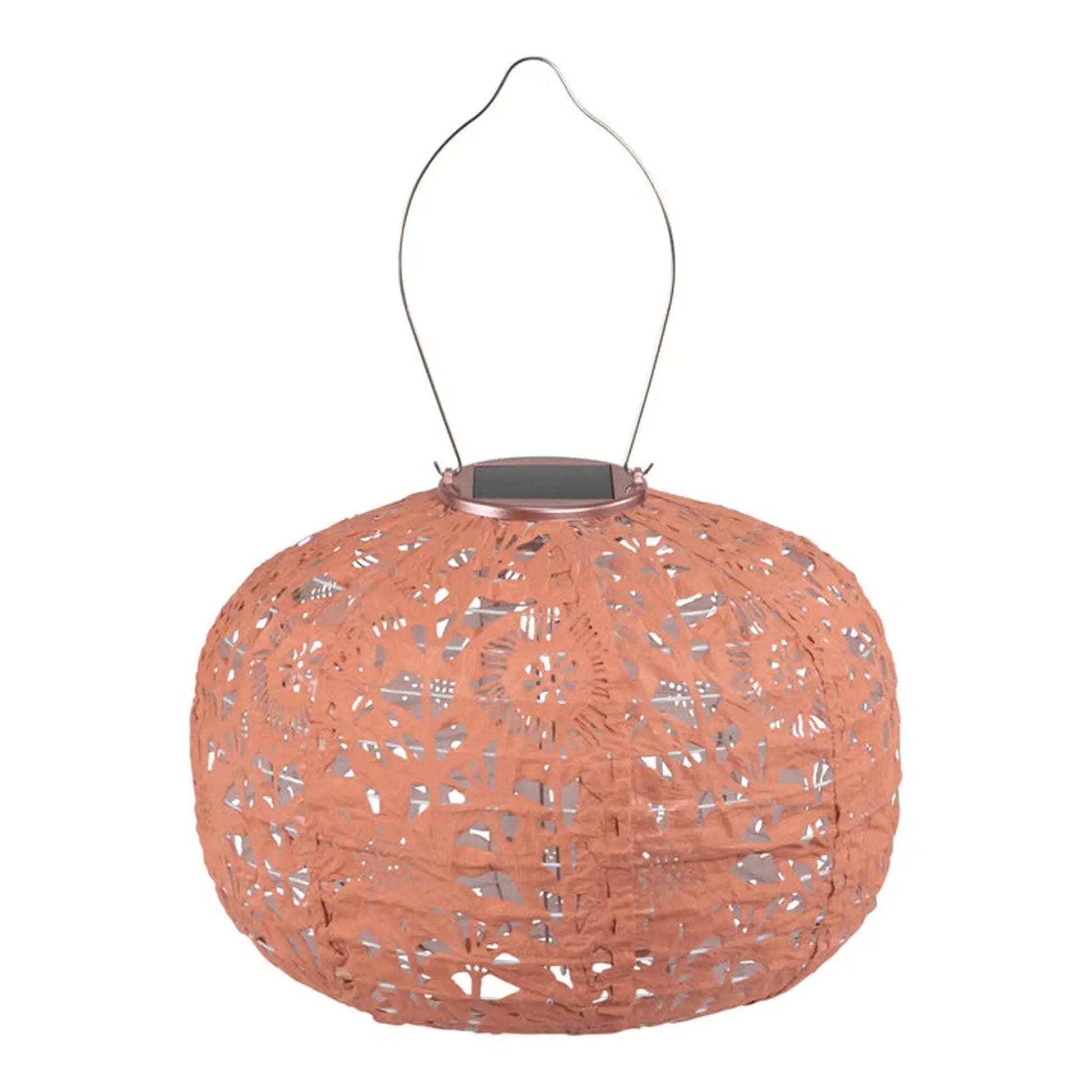 11" Square Sunflower Solar Lantern