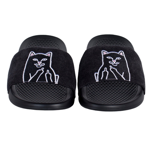 Lord Jermal Slides (Black Corduroy)