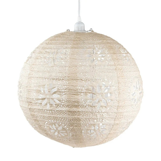 18" Boho Pearl Pendant Lamp