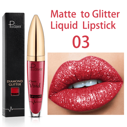 18 Colors Diamond Shimmer Glitter Lip Gloss