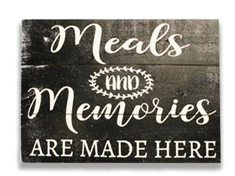 Meals And Memories Are Made Here Kitchen Wall Decor