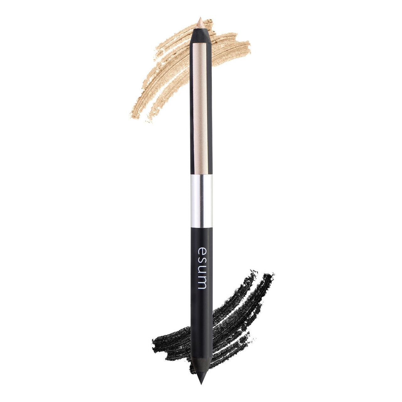 Esum Dual Eye Pencil Eyeliner Black/Platinum