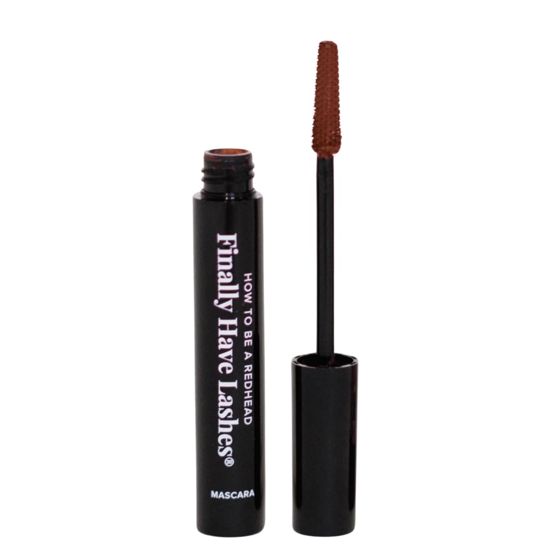 Finally Have Lashes Enhancing Mascara (Chestnut), As Seen on Shark Tank, Redhead Mascara, Cruelty-Free, Chestnut Shade