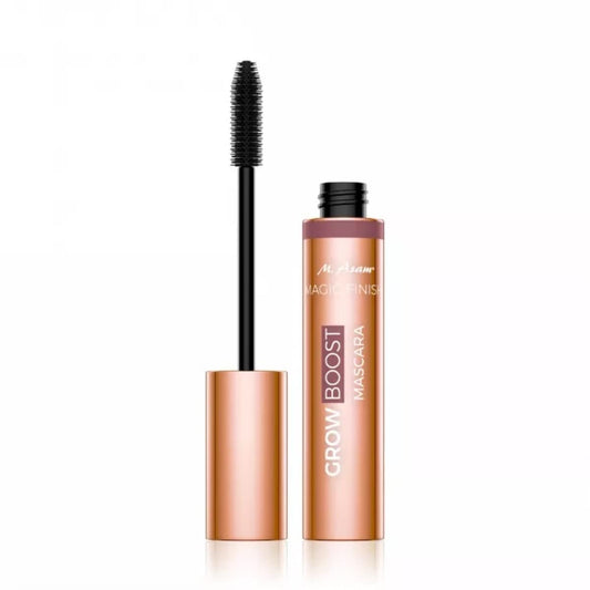 M. Asam MAGIC FINISH Grow Boost Mascara Deep Black - 2-in-1 mascara & eyelash serum with growth complex for thicker & longer lashes, eye make-up with volume effect & intensive care, 0.40 Fl Oz