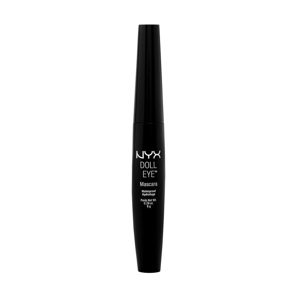 NYX Professional Makeup Doll Eye Mascara, Extreme Black, Waterproof DE03
