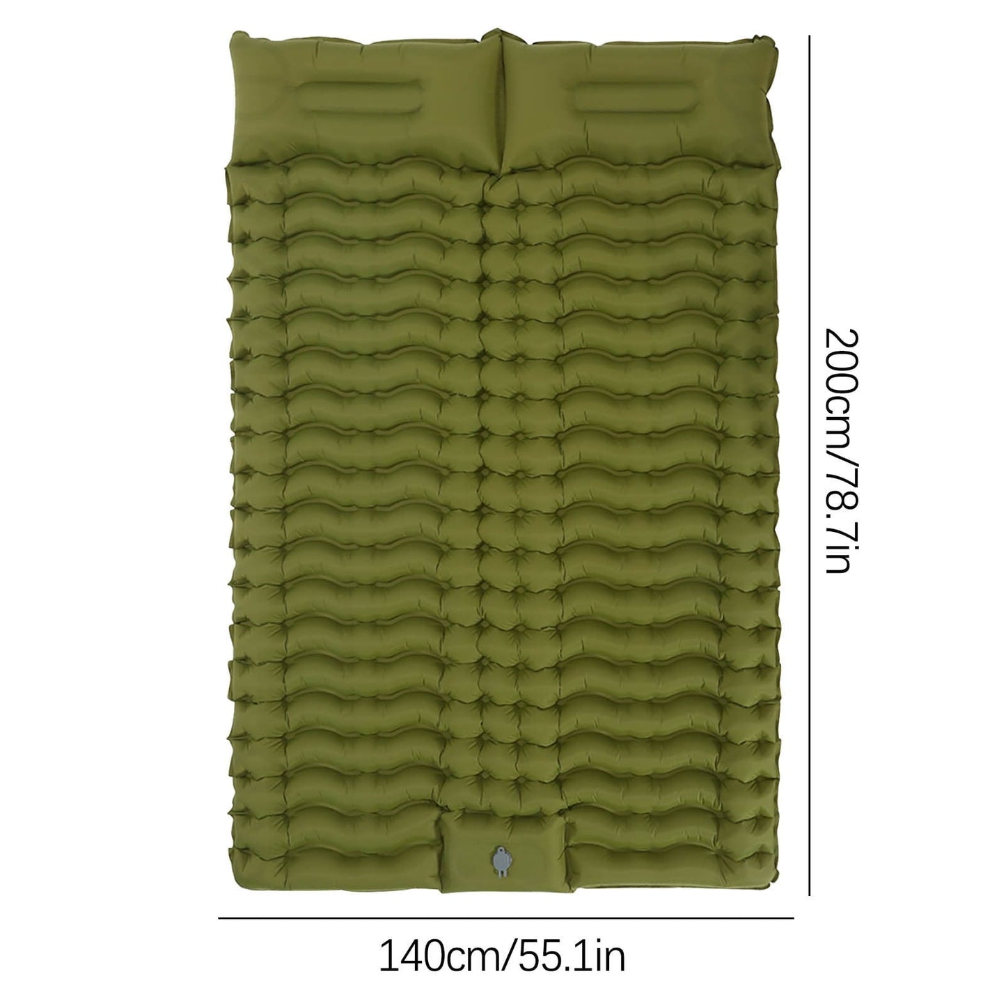 Ozmmyan Widening, Thickening, Lengthening And Widening Outdoor Lightweight TPU Double Inflatable Mattress Bed Double Sleeping Pad Double Camping Pad Gift for men