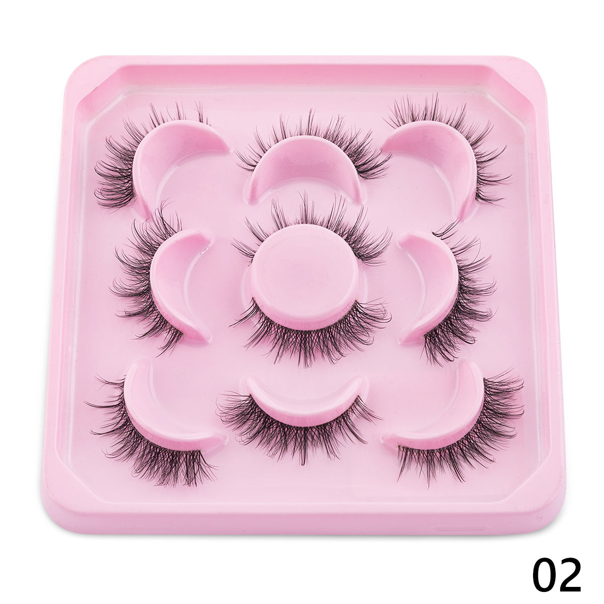 Natural 3D Faux Mink Lashes - Soft and Long-Lasting False Eyelashes with Transparent Roots