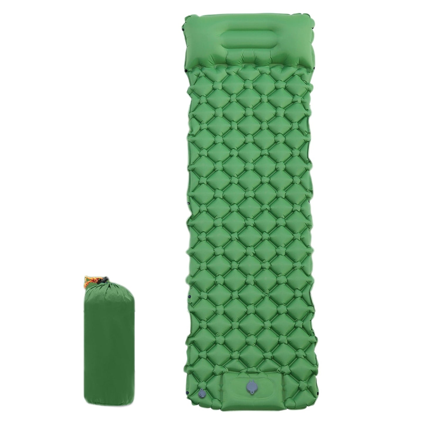 Outdoor Camping Inflating Sleeping Pad Waterproof Ergonomic Design Compact Size Portable Inflatable Sleeping Mat Air Bed